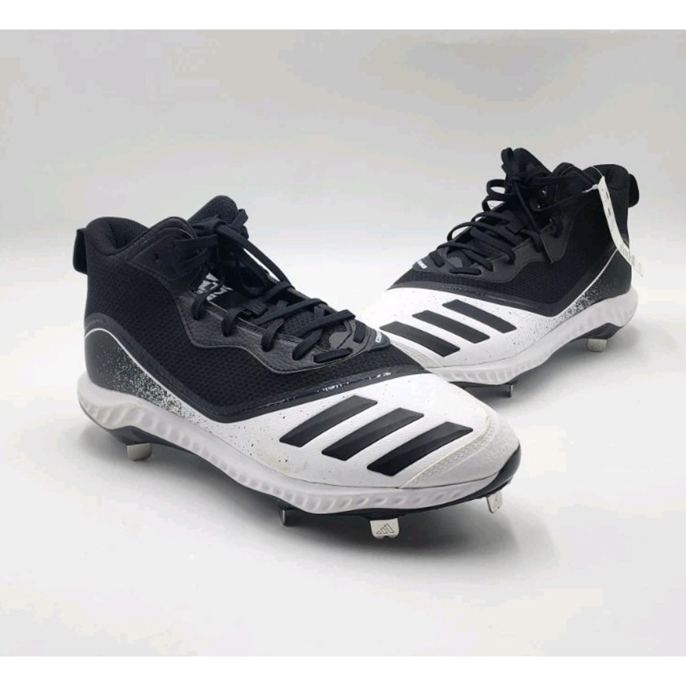 Adidas Icon V Bounce Iced Out Metal Baseball Cleats OREO Size 13 EE4131